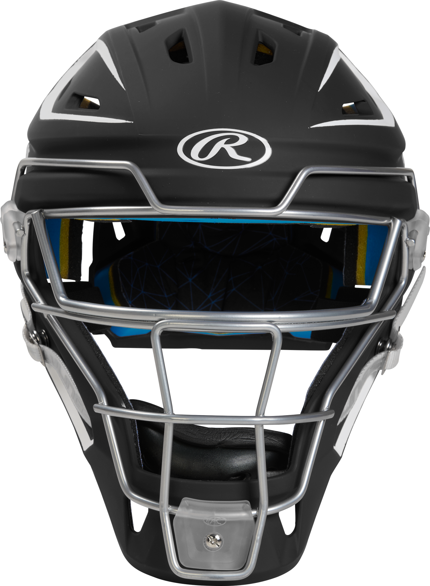 Rawlings Mach Matte 2-Tone Hockey-Style Junior Catcher’s Helmet CHMCHJ