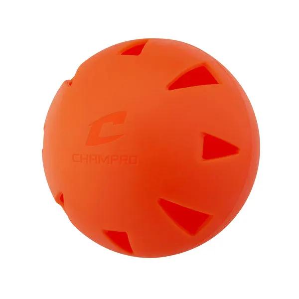 Champro-9-Inch-Brute-Training-Poly-Ball-CBB49-Orange-Baseball-Softball-Training-Front-View