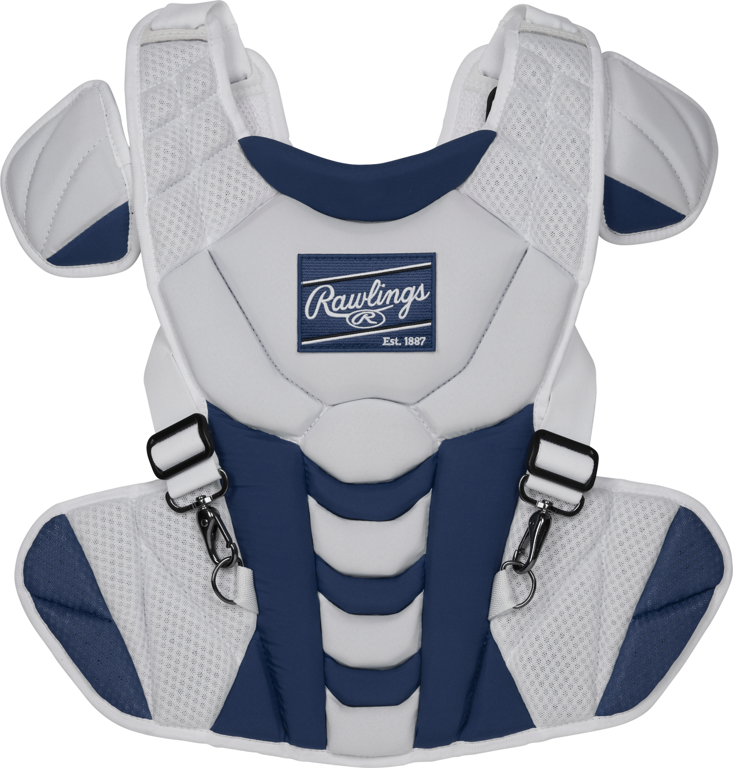 Rawlings-Velo-2.0-CSSBM-Medium-Fastpitch-Catchers-Box-Set-Navy-White-Front-View