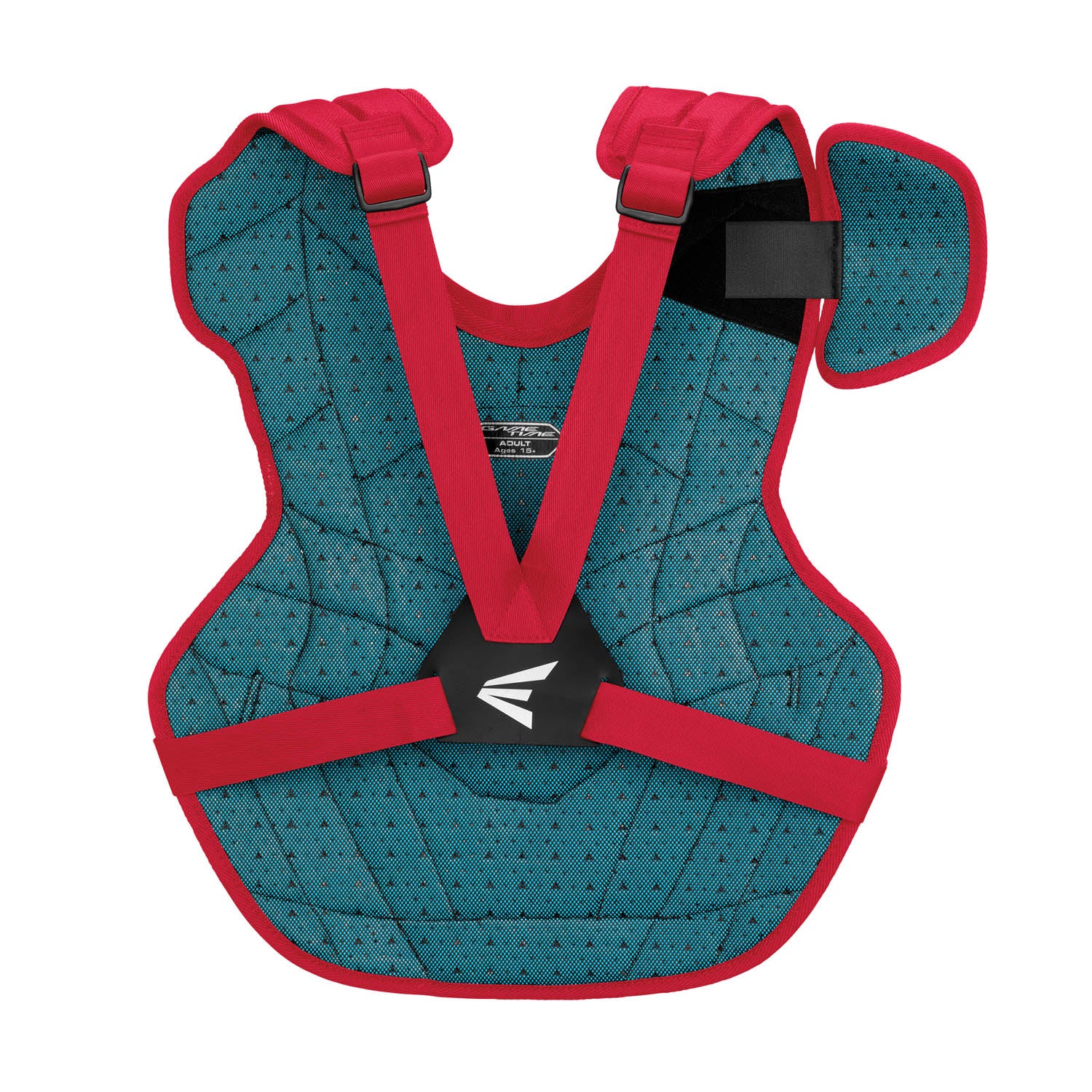 Easton-Gametime-GMETMEKITI-Intermediate-Catchers-Box-Set-Helmet-Chest-Protector-Leg-Guards-Red-Front-View