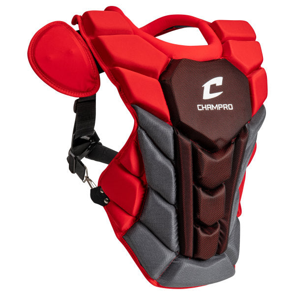 Champro-Optimus-Pro-Plus-Chest-Protector-CPN13-Youth-Scarlet-Front-View