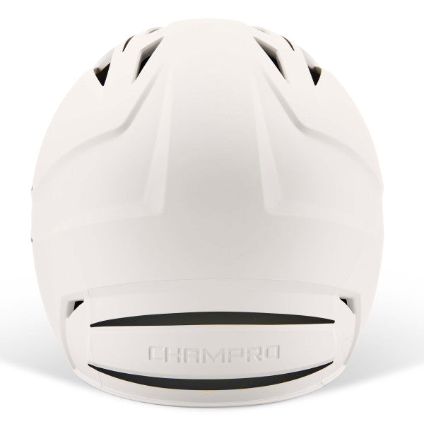 Champro-HX-Legend-Plus-Senior-Baseball-Helmet-Jaw-Guard-HXM2JG-White-Black-Front-View