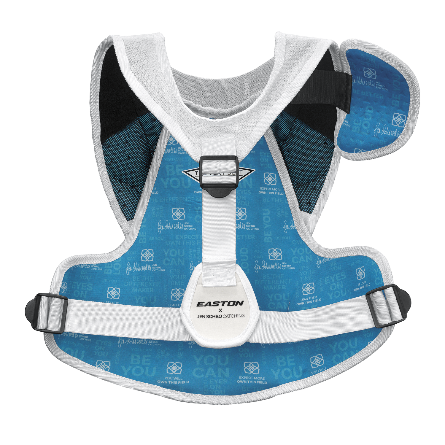 Easton-Jen-Schro-The-Very-Best-JSTVBCPS-Small-Fastpitch-Catchers-Chest-Protector-White-Front-View