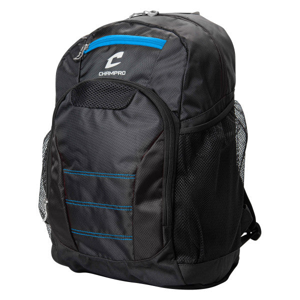 Champro-Competition-Backpack-E83-Black-Front-View