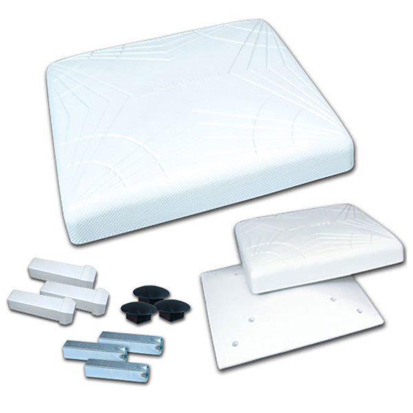 Champro-Dislodging-Base-Set-B072-15-Inch-Baseball-Softball-Safety-Base-Three-Pack-White-Front-View