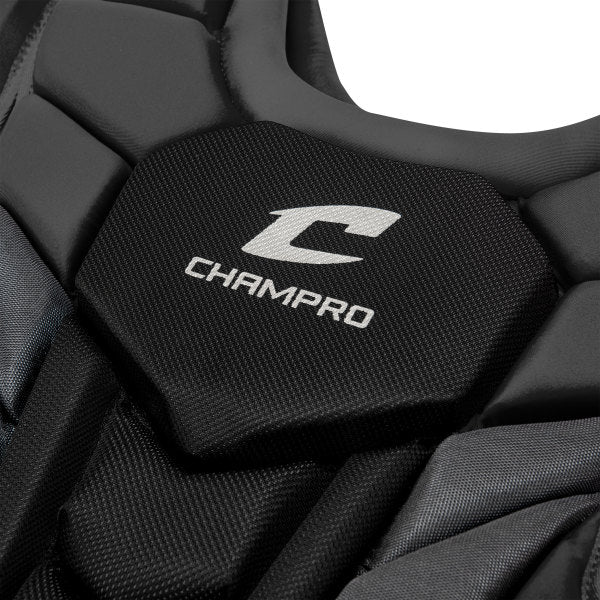 Champro-Optimus-Pro-Plus-Chest-Protector-CPN12-Intermediate-Black-Front-View